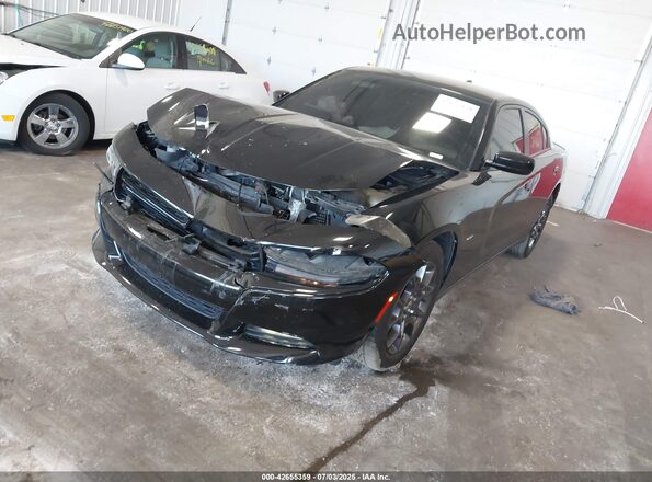 2C3CDXJG6JH136267 2018 DODGE CHARGER Черный Передняя левая четверть