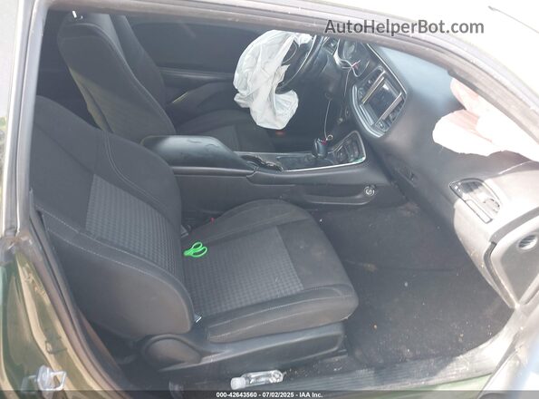 2C3CDZAG3MH586796 2021 DODGE CHALLENGER Green Front interior view