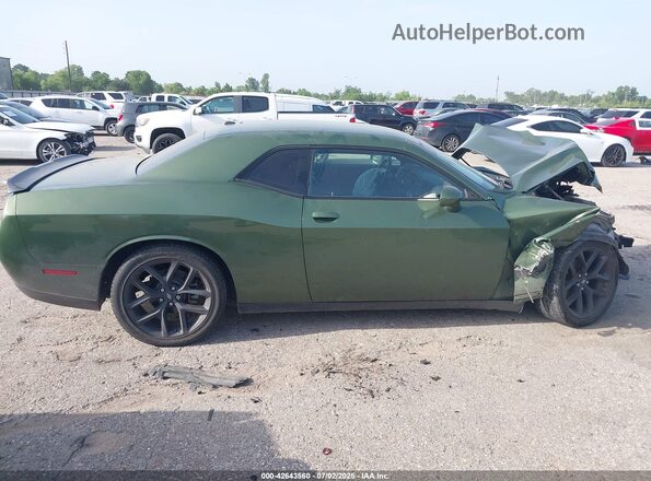 2C3CDZAG3MH586796 2021 DODGE CHALLENGER Green Rear interior view