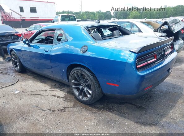 2C3CDZFJ1MH634784 2021 DODGE CHALLENGER Blue Rear left