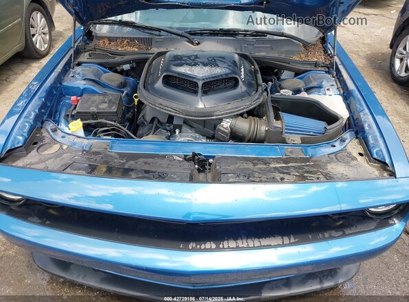 2C3CDZFJ1MH634784 2021 DODGE CHALLENGER Blue Rear view