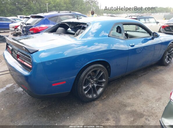 2C3CDZFJ1MH634784 2021 DODGE CHALLENGER Blue Rear right