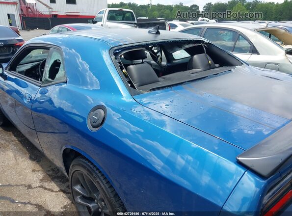 2C3CDZFJ1MH634784 2021 DODGE CHALLENGER Blue Front view