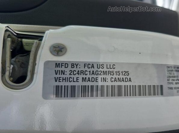 2C4RC1AG2MR515125 2021 CHRYSLER VOYAGER  სალონის 360-გრადუსიანი ხედი