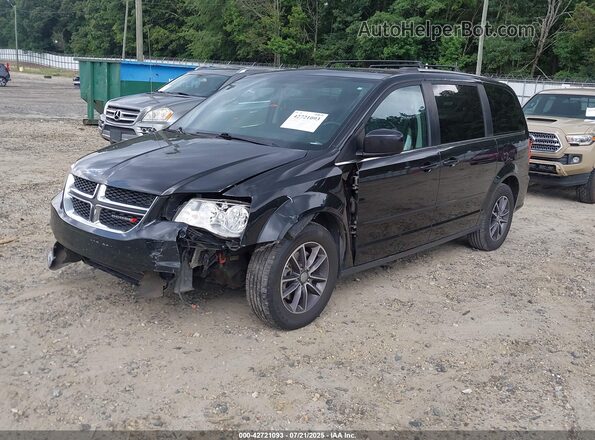2C4RDGCG9HR851888 2017 DODGE GRAND CARAVAN Black Առջևի ձախ երեք քառորդ տեսարան