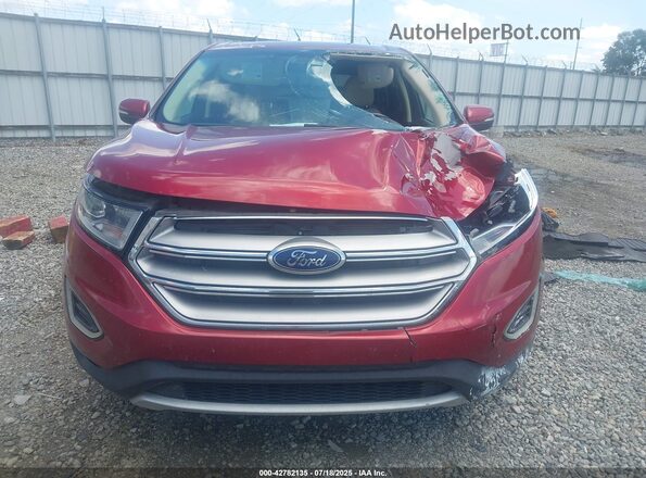 2FMPK3J94HBC14549 2017 FORD EDGE Red ხელსაწყოთა პანელის ხედი
