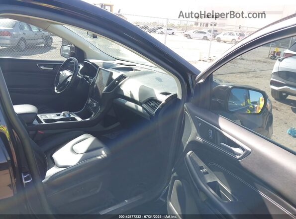 2FMPK3K97MBA44924 2021 FORD EDGE Black წინა სალონის ხედი