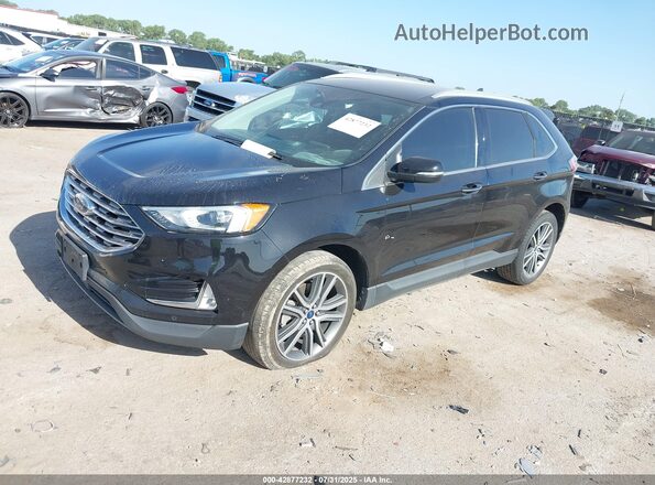 2FMPK3K97MBA44924 2021 FORD EDGE Black წინა მარცხენა ხედი სამი მეოთხედიდან