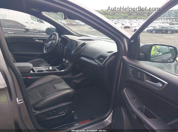 2FMPK4AP3MBA05964 2021 FORD EDGE Gray Widok wnętrza z przodu