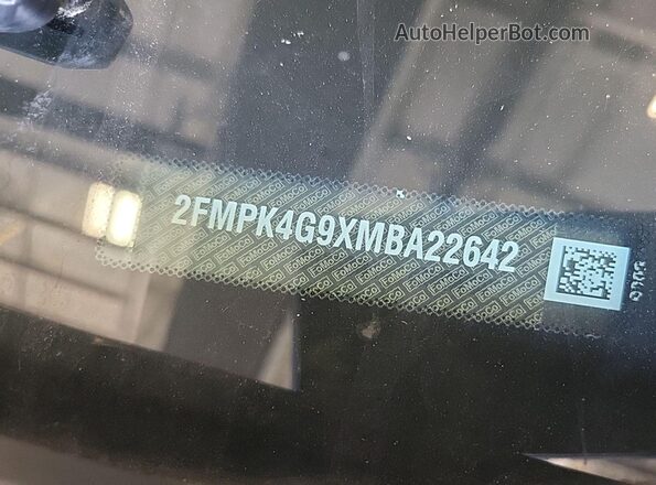 2FMPK4G9XMBA22642 2021 FORD EDGE  ხელსაწყოთა პანელის ხედი