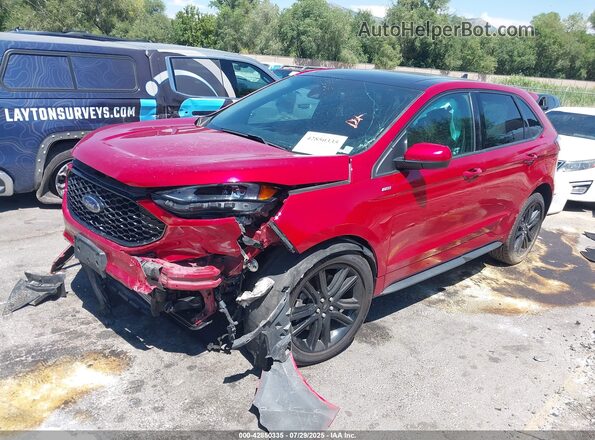 2FMPK4J90MBA37045 2021 FORD EDGE Red Передня ліва чверть