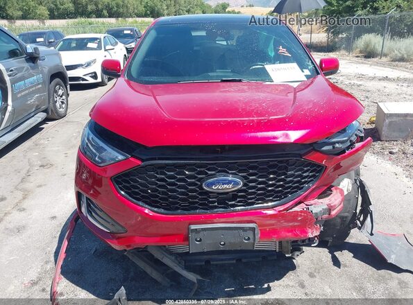 2FMPK4J90MBA37045 2021 FORD EDGE Red Вид щитка приладів