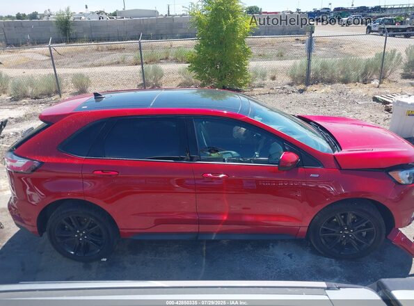 2FMPK4J90MBA37045 2021 FORD EDGE Red Вид задньої частини салону