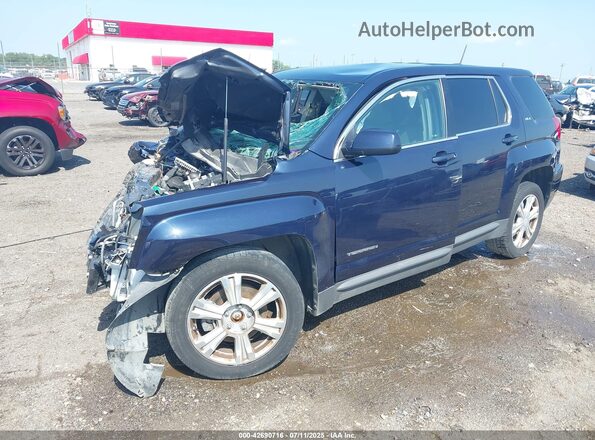2GKALMEK4H6333242 2017 GMC TERRAIN Blue Vista tres cuartos delantera izquierda
