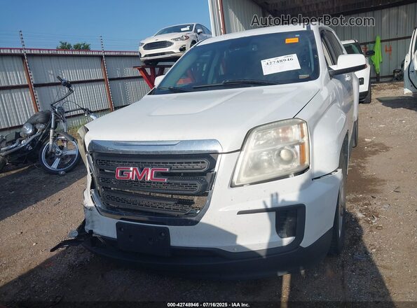 2GKALMEK5H6337848 2017 GMC TERRAIN White Widok z przodu
