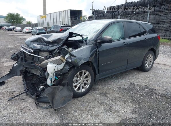 2GNAXHEVXM6123053 2021 CHEVROLET EQUINOX Gray Vista tres cuartos delantera izquierda