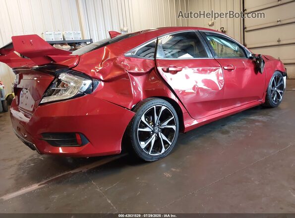 2HGFC1F32MH700405 2021 HONDA CIVIC Red Հետևի աջ