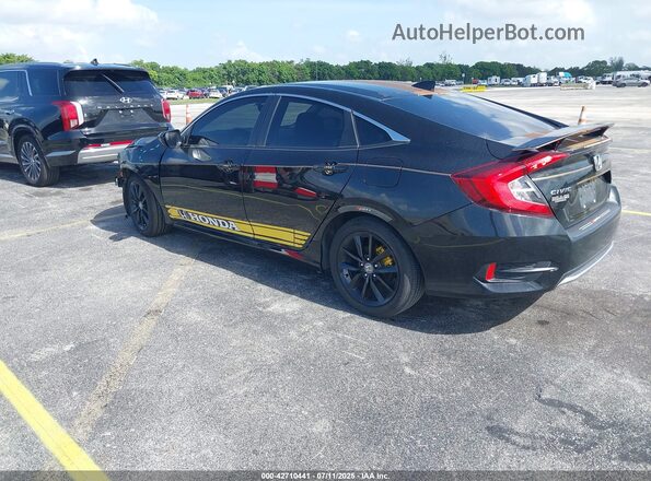 2HGFC1F71MH702777 2021 HONDA CIVIC Black Rear left