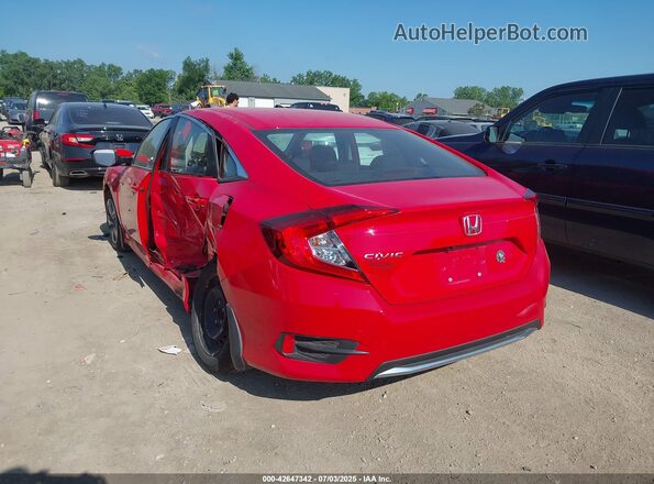 2HGFC2F67MH529313 2021 HONDA CIVIC Red Tył lewy