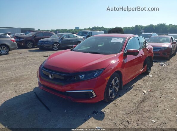 2HGFC2F67MH529313 2021 HONDA CIVIC Red Przód lewy