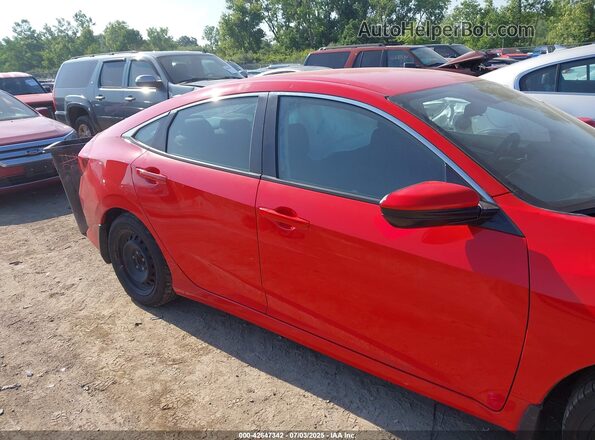 2HGFC2F67MH529313 2021 HONDA CIVIC Red Widok wnętrza z tyłu