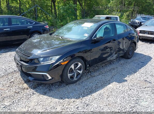 2HGFC2F68MH548470 2021 HONDA CIVIC Black Առջևի ձախ երեք քառորդ տեսարան