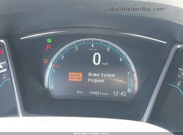 2HGFC2F79JH526563 2018 HONDA CIVIC Черный Вид задних сидений