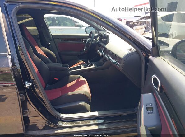 2HGFE1E51PH472463 2023 HONDA CIVIC SI Black Widok wnętrza z przodu
