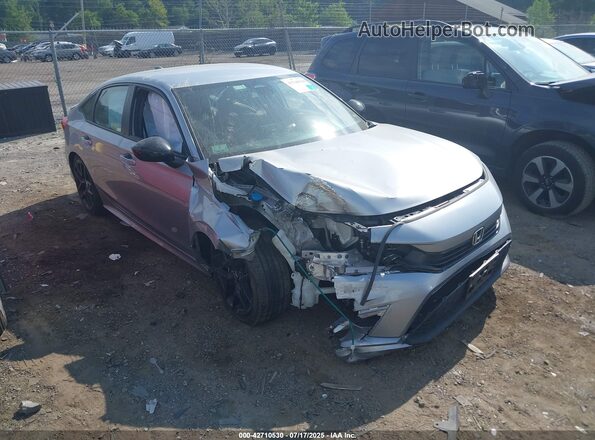 2HGFE2F59PH554025 2023 HONDA CIVIC Silver Widok z przodu
