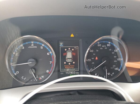2T3YFREV2HW314282 2017 TOYOTA LIMITED Gray Vista del cuadro de instrumentos