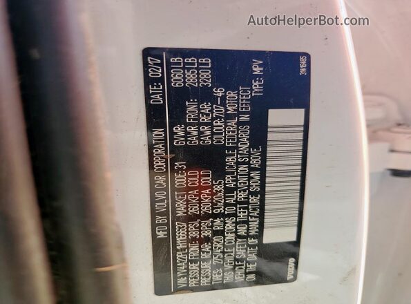 YV4A22PL1H1166637 2017 VOLVO XC90 White 