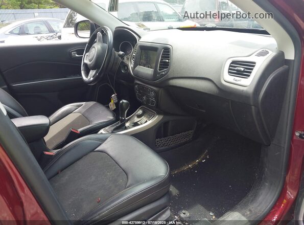 3C4NJDBB8MT540973 2021 JEEP COMPASS Burgundy Widok wnętrza z przodu