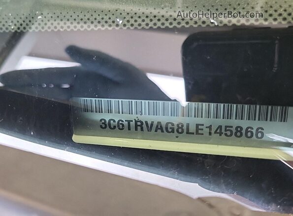 3C6TRVAG8LE145866 2020 RAM PROMASTER 1500  Dashboard view