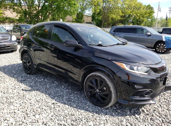 3CZRU6H10MM712338 2021 HONDA HR-V Black Передня права чверть