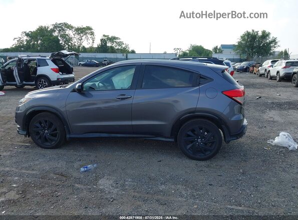 3CZRU6H1XMM755150 2021 HONDA HR-V Gray სალონის 360-გრადუსიანი ხედი
