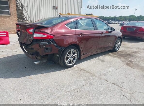 3FA6P0LUXGR277890 2016 FORD FUSION HYBRID Maroon Tył prawy
