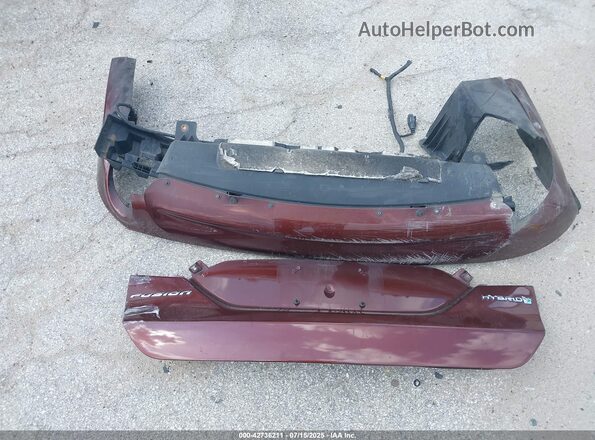 3FA6P0LUXGR277890 2016 FORD FUSION HYBRID Maroon Widok zestawu wskaźników