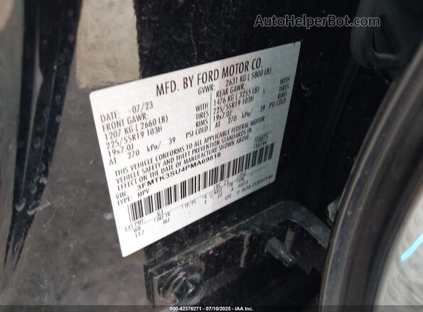 3FMTK3SU4PMA69818 2023 FORD MUSTANG MACH-E PREMI Gray Widok komory silnika
