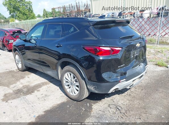 3GNKBCRS3MS527254 2021 CHEVROLET BLAZER Black Trasero izquierdo