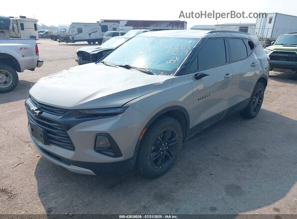 3GNKBHR46MS552048 2021 CHEVROLET BLAZER Silver Առջևի ձախ երեք քառորդ տեսարան