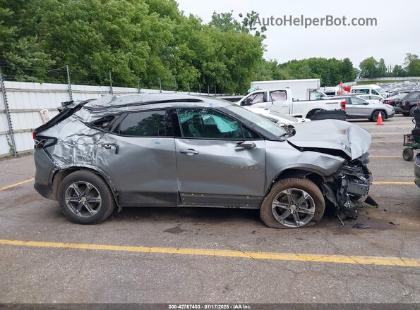 3GNKBJRS2PS178046 2023 CHEVROLET BLAZER Gray Вид задньої частини салону