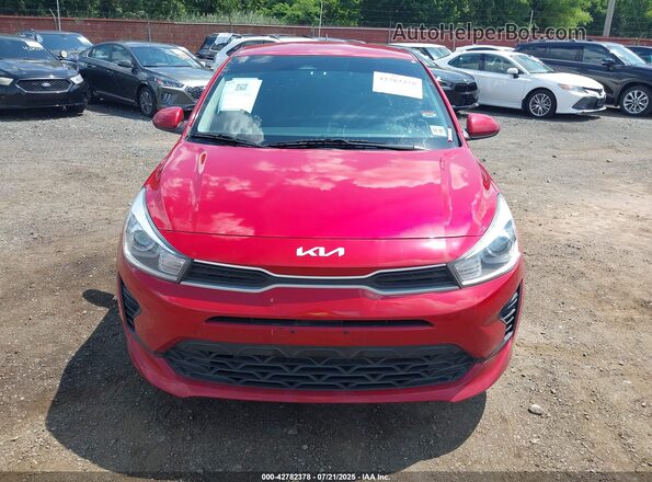 3KPA24AD1NE505003 2022 KIA RIO Red Вид щитка приладів