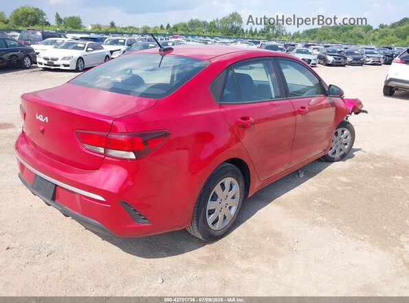 3KPA24AD5PE600490 2023 KIA RIO Red უკანა მარჯვენა