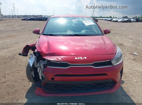3KPA24AD5PE600490 2023 KIA RIO Red ხელსაწყოთა პანელის ხედი