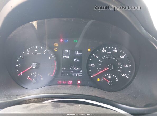3KPA24AD6ME424299 2021 KIA RIO White უკანა სავარძლების ხედი