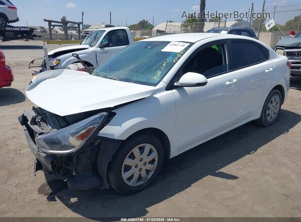 3KPA24AD6ME424299 2021 KIA RIO White წინა მარცხენა ხედი სამი მეოთხედიდან