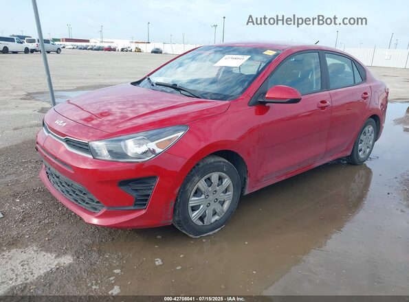 3KPA24ADXPE524765 2023 KIA RIO Красный Передняя левая четверть