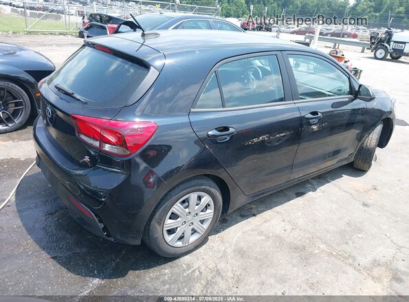 3KPA25ADXME403848 2021 KIA RIO 5-DOOR Black Задня права чверть