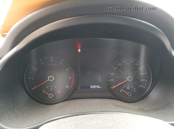 3KPA25ADXNE499031 2022 KIA RIO Синий Вид щитка приборов