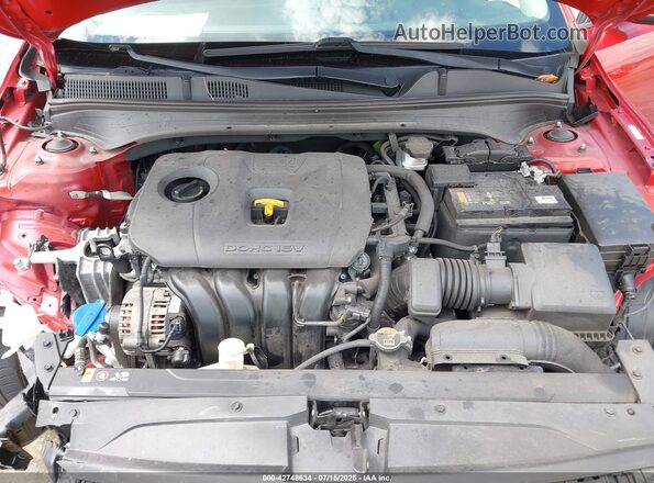 3KPF24AD0ME330473 2021 KIA FORTE Maroon Вид ззаду